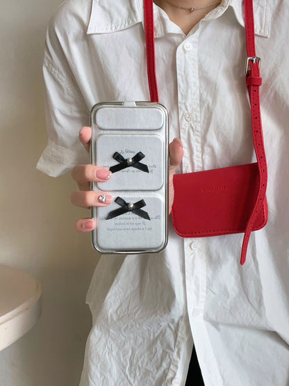 Elegant Ribbon Charm Case - iPhone