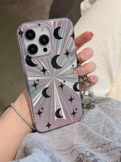 Moon Glow Holo With Charm - iPhone