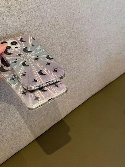 Moon Glow Holo With Charm - iPhone