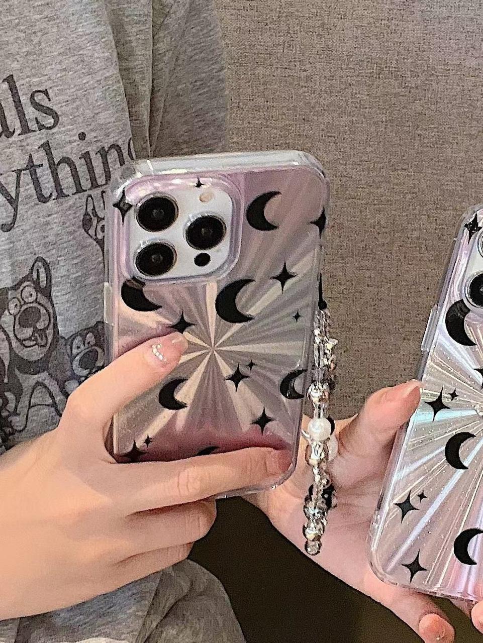 Moon Glow Holo With Charm - iPhone