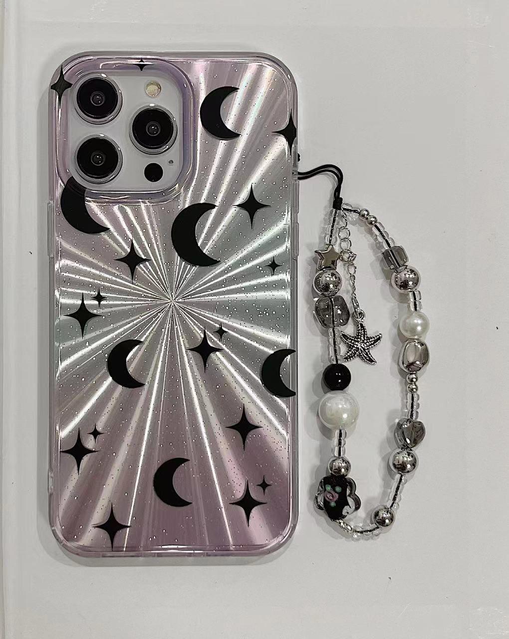 Moon Glow Holo With Charm - iPhone