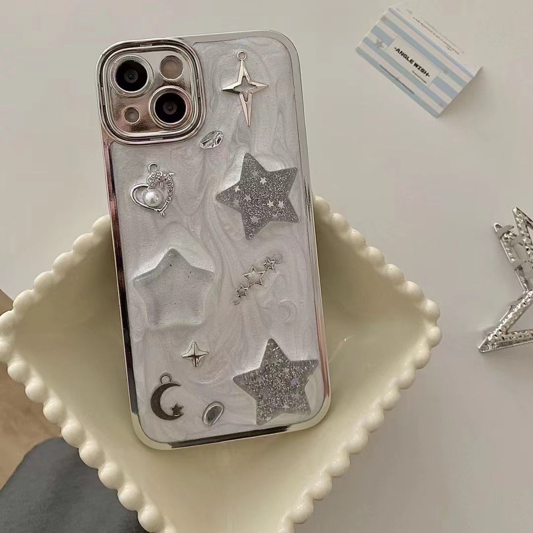 3D Cosmic Titanium Star Case - iPhone