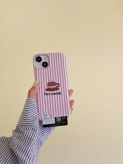 Lavender Latte Card Holder Case - iPhone