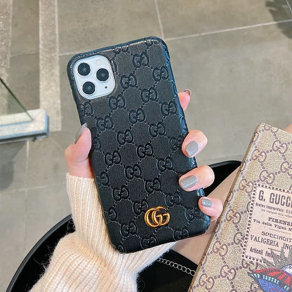 Luxury GG Inspired Embossed Case - iPhone