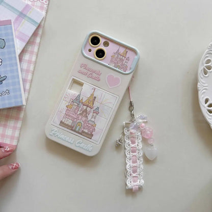 Playing Puzzle Castle Case With Pendant Charm - iPhone