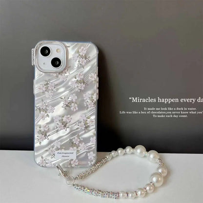 Flower Blossom Case With Pendant Charm - iPhone