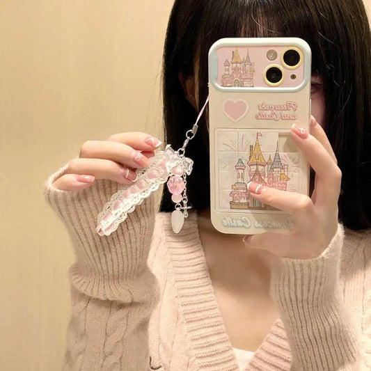 Playing Puzzle Castle Case With Pendant Charm - iPhone